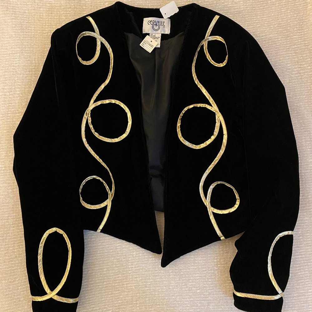 Vintage Cervelle Cropped Velvet Jacket